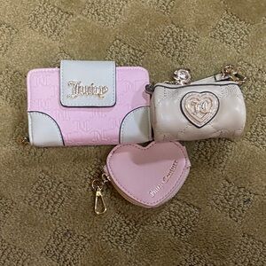 Juicy Couture Pink and White Accessory Trio